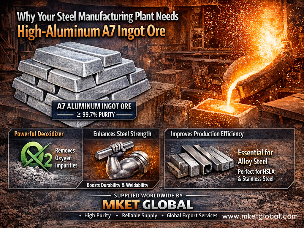 mket global aluminium ingots ore