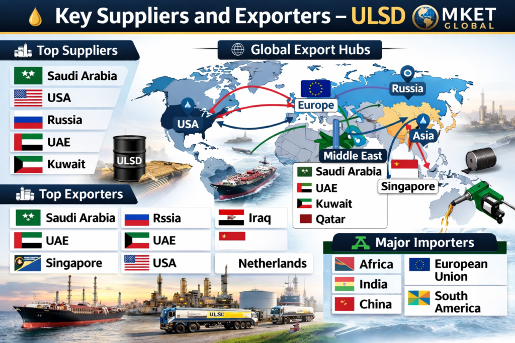 MKET GLOBAL MARKER AREA Key Suppliers and Exporters